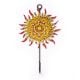 Handpainted Sun Design Iron Wall Hook with Traditional Indian Art